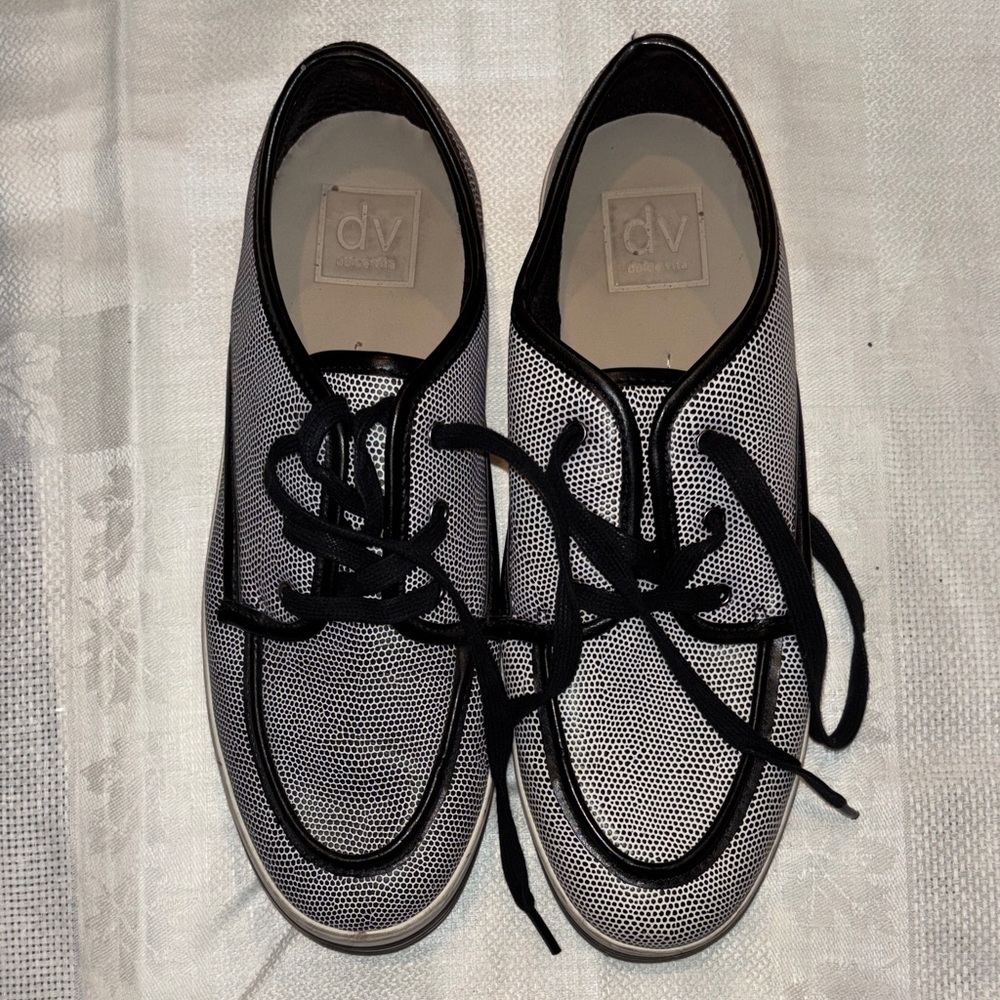 DV by Dolce Vita Black and White Sneakers